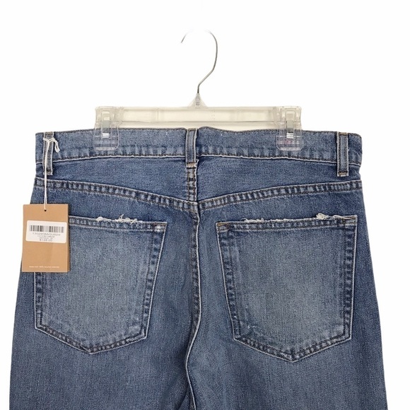 Reformation Julia Blue Crop High Rise Cigarette Jeans - Picture 5 of 10